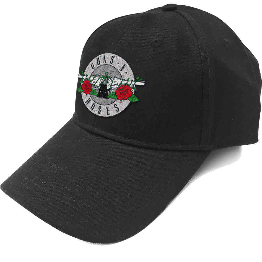 Guns N' Roses - Silver Circle Logo Casquette de baseball - Noir